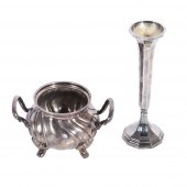 LOT OF 2 SILVER PLATE HOLLOWWA