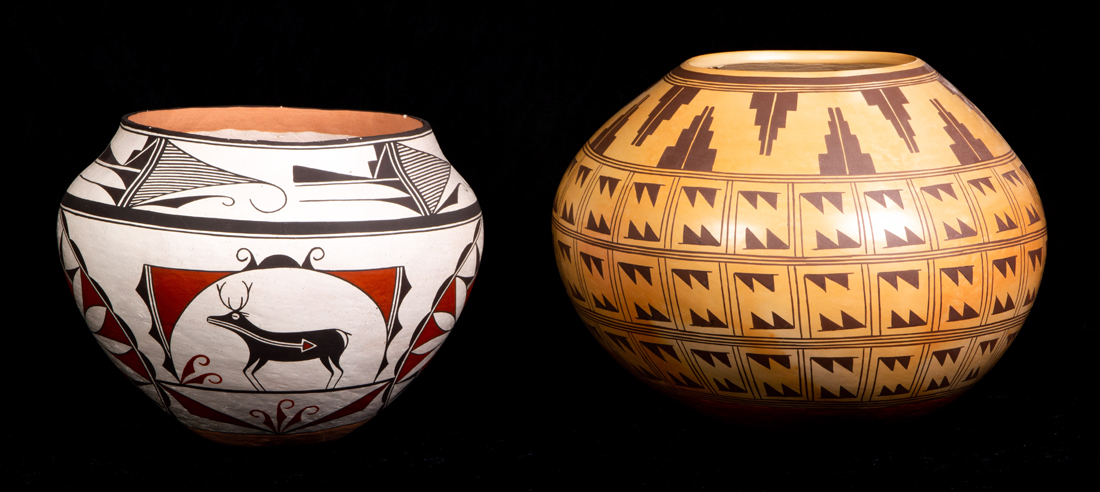 (LOT OF 2) SOUTHWEST POTS: A (Lot