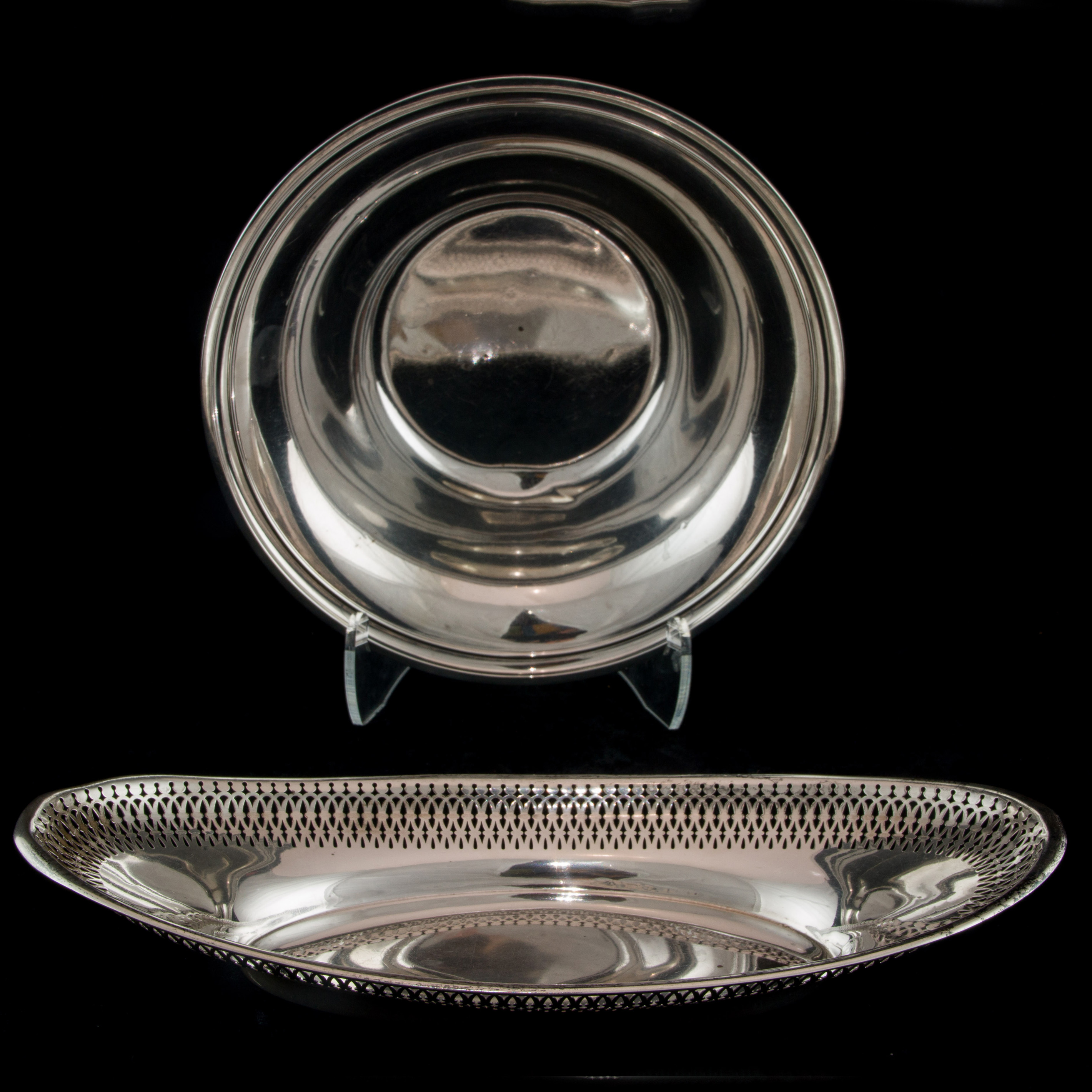 (LOT OF 2) STERLING DISHES: A
