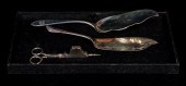 (LOT OF 2) STERLING FISH SERVE