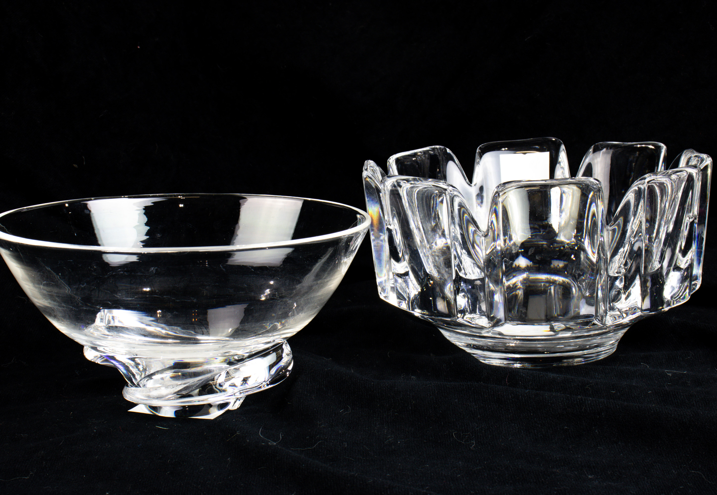 (LOT OF 2) STEUBEN AND ORREFORS