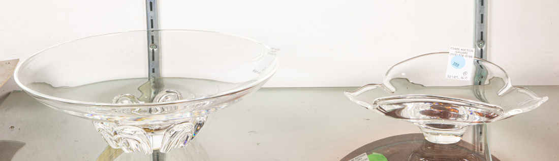 (LOT OF 2) STEUBEN GLASS BOWLS