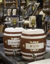 (LOT OF 2) STONEWARE RUM AND W