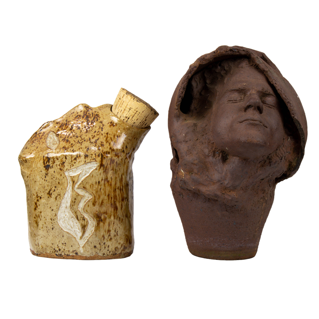 (LOT OF 2) STUDIO POTTERY,