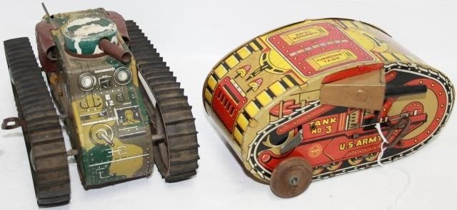 LOT OF 2 TIN LITHOGRAPH MARX
