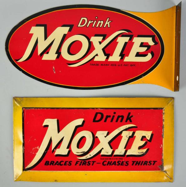 Lot of 2: Tin Moxie Signs.  Circa