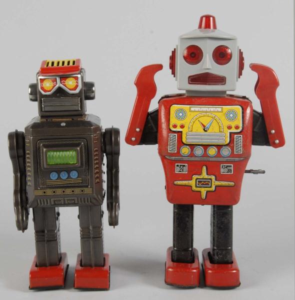 Lot of 2: Tin Robot Toys. 