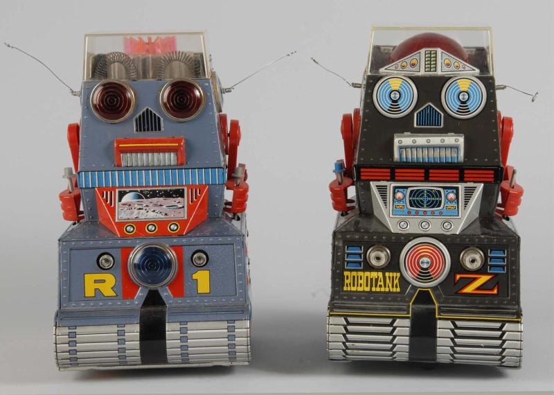 Lot of 2: Tin Robotank