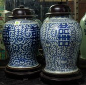 (LOT OF 2) UNDERGLAZE BLUE'DOU