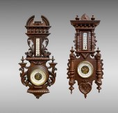 LOT OF 2 VICTORIAN CARVED WALN