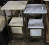 (LOT OF 2) VICTORIAN MARBLE AN
