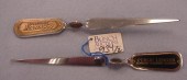 Lot of 2 vintage metal letter