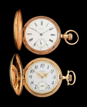 LOT OF 2: WALTHAM 14K GOLD H/C