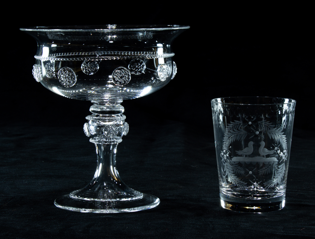 (LOT OF 2) WILLIAM YEOWARD GLASS