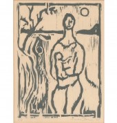 Lot of 2 woodblock prints; Cec