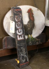 (LOT OF 2) WOODEN SIGNS (lot o