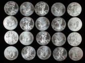 (LOT OF 20) 2012 SILVER EAGLES