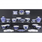 (LOT OF 20) CHINESE BLUE AND W