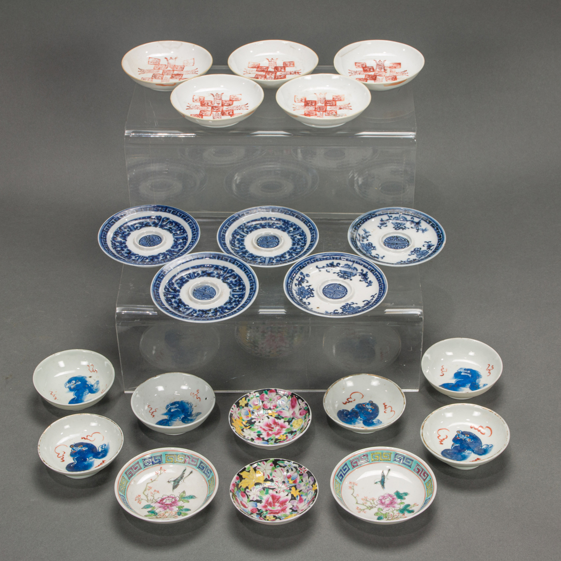 (LOT OF 20) CHINESE PROCELAIN