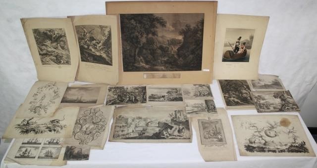 LOT OF 20 EUROPEAN PRINTS AND