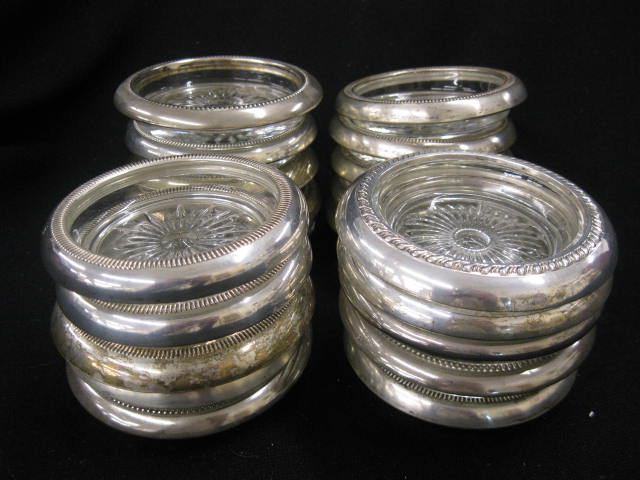 Lot of 20 Sterling Silver Rimmed