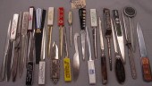 Lot of 24 vintage metal advert