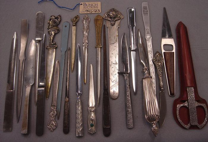 Lot of 24 vintage metal letter