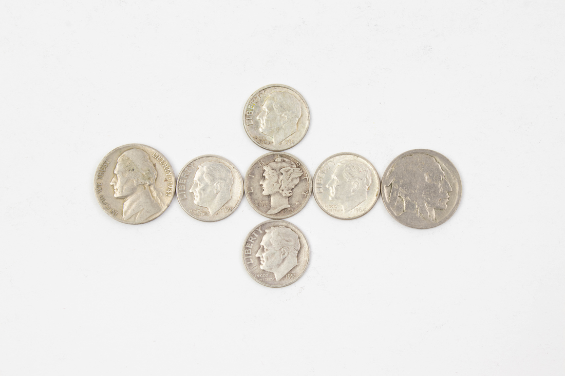 (LOT OF 255) 90% SILVER NICKELS,