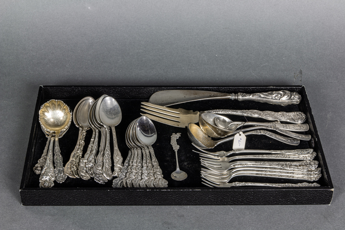 (LOT OF 26) ART NOUVEAU STERLING