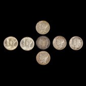 (LOT OF 29) (28) MERCURY DIMES