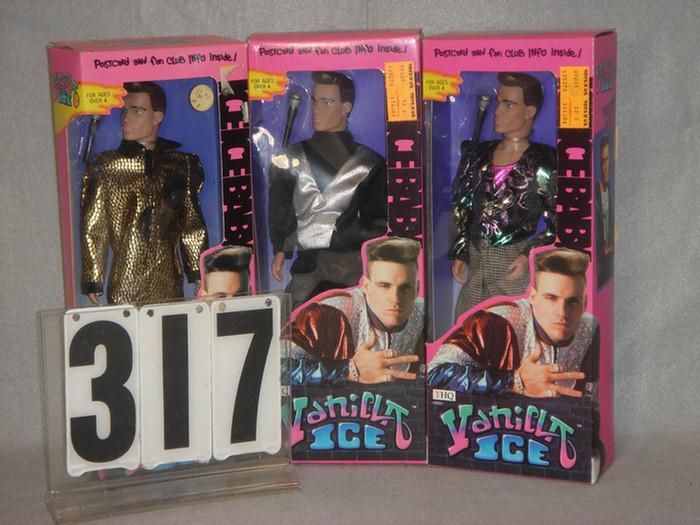 Lot of 3 1991 Vanilla Ice Doll,