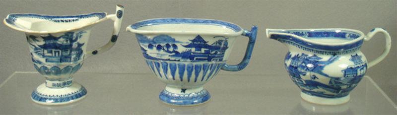 Lot of 3 19th c Chinese export