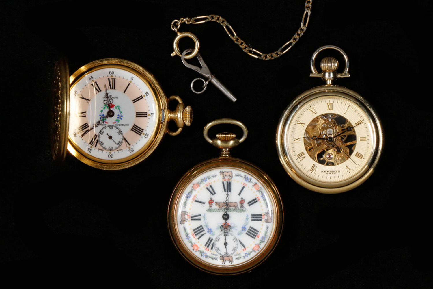 LOT OF (3) 20TH C. POCKET WATCHES
