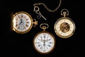 LOT OF (3) 20TH C. POCKET WATC