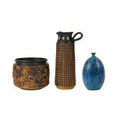 (LOT OF 3) AMERICAN ART POTTER
