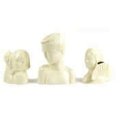 (LOT OF 3) AMERICAN POTTERY HE