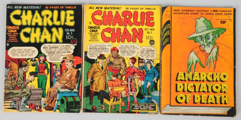 Lot of 3: Anarcho & Charlie Chan