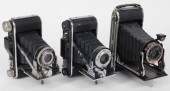 LOT OF 3 ANSCO FOLDING CAMERAS