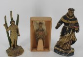 LOT OF 3 ANTIQUE SANTOS FIGURE