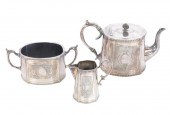 LOT OF 3 ANTIQUE SILVER PLATE
