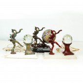 (LOT OF 3) ART DECO GLASS, ENA