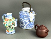 (LOT OF 3) ASIAN CERAMIC TEAPO