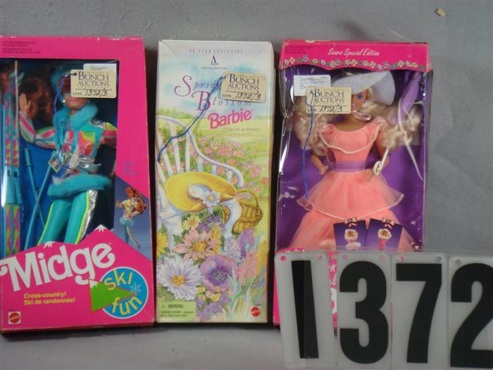 Lot of 3 Barbies to include 1991