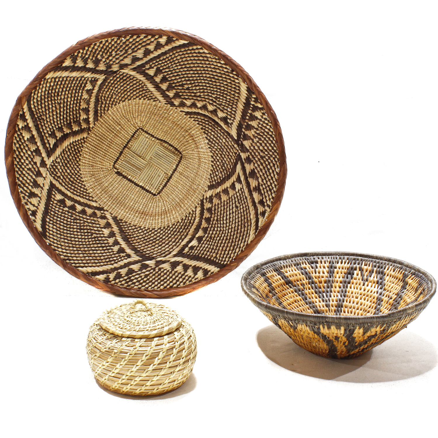 (LOT OF 3) BASKETS: INCLUDING A
