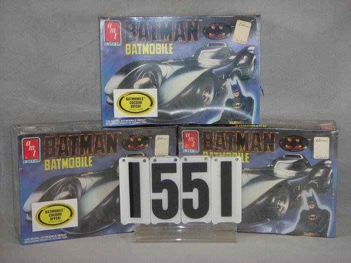 Lot of 3 Batman Batmobile 1/25