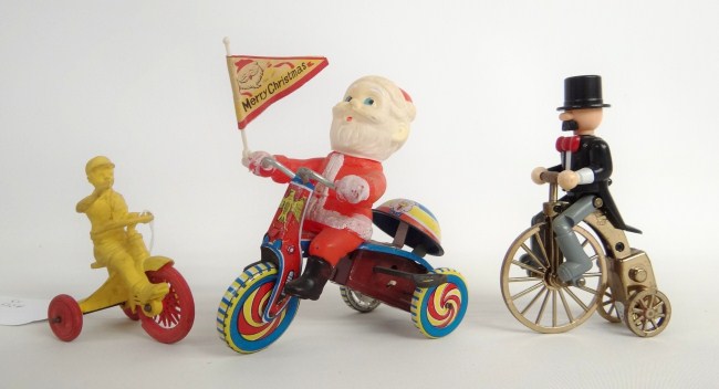 Lot of (3) bicycle toys.