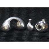 (LOT OF 3) BIOMORPHIC SCULPTUR
