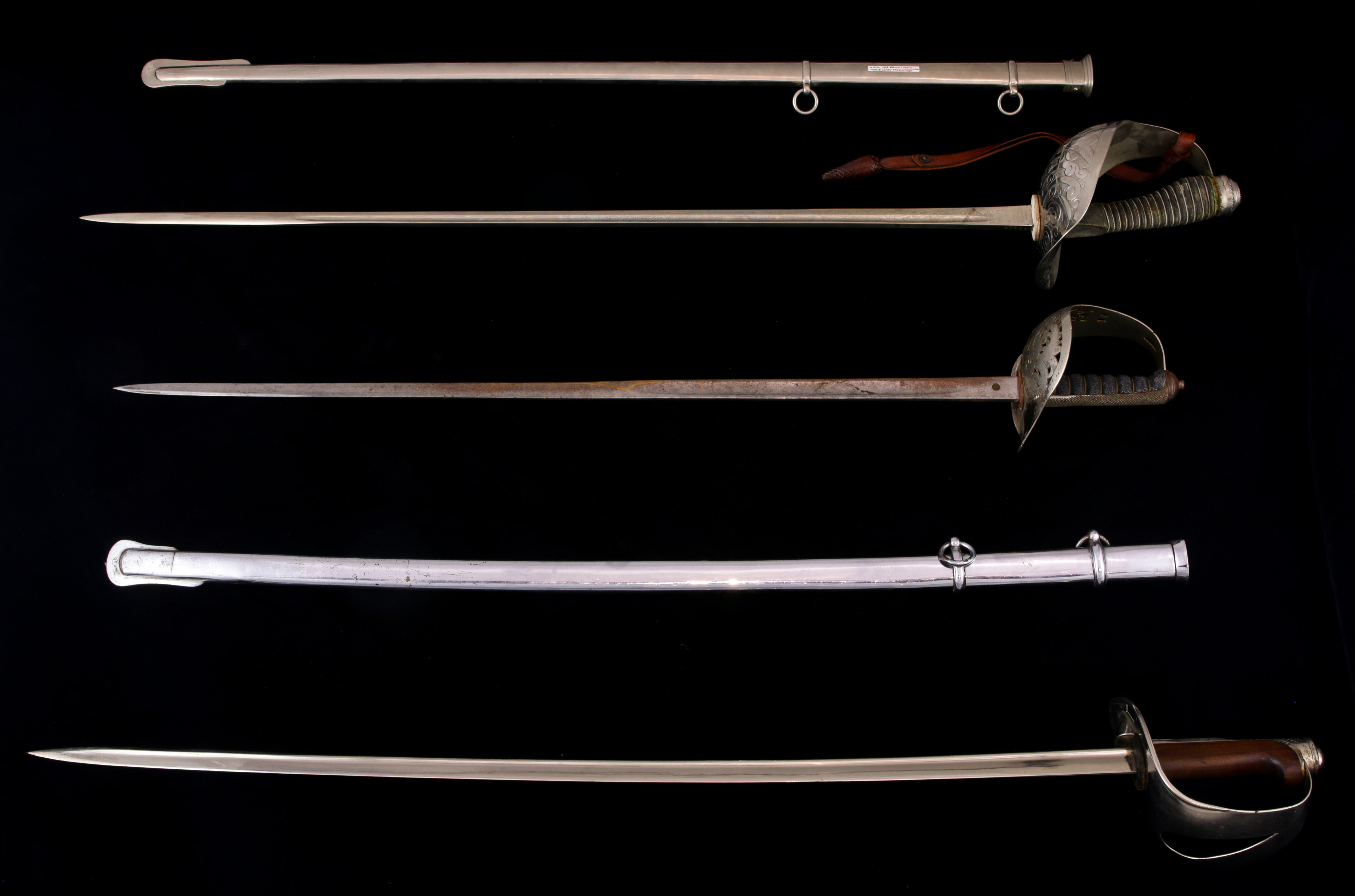 (LOT OF 3) BRITISH OFFICER SWORDS A