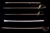 (LOT OF 3) BRITISH OFFICER SWO
