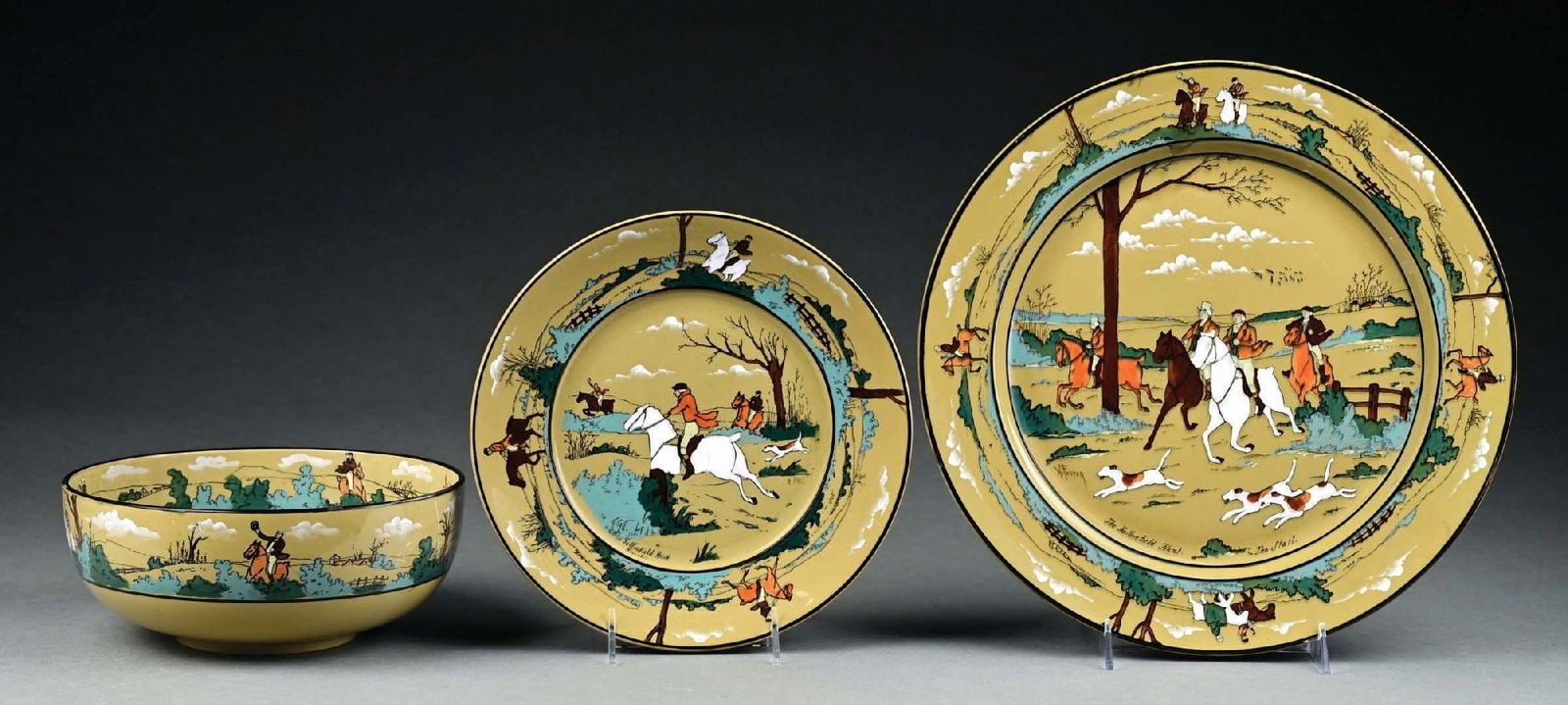 LOT OF 3: BUFFALO POTTERY DELDARE